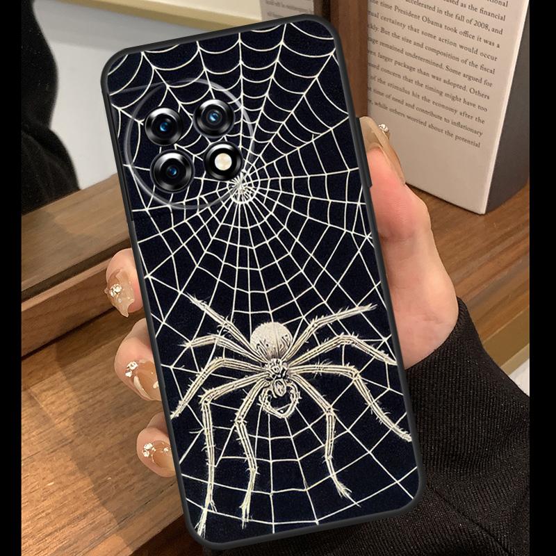 Spider Web Head Mask Case For OnePlus 15R 13R 13T 12R 15 13 12 11 10 Pro 10T Nord CE 3 4 Lite N20 N30 Nord 5 Cover