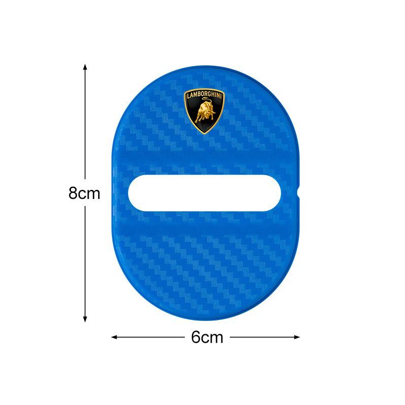 4pcs ABS Car Door Lock Protective Cover Cushion Anti Rust Sleeve Pad For Lamborghini Urus Huracan Aventador Premium Accessories TT2