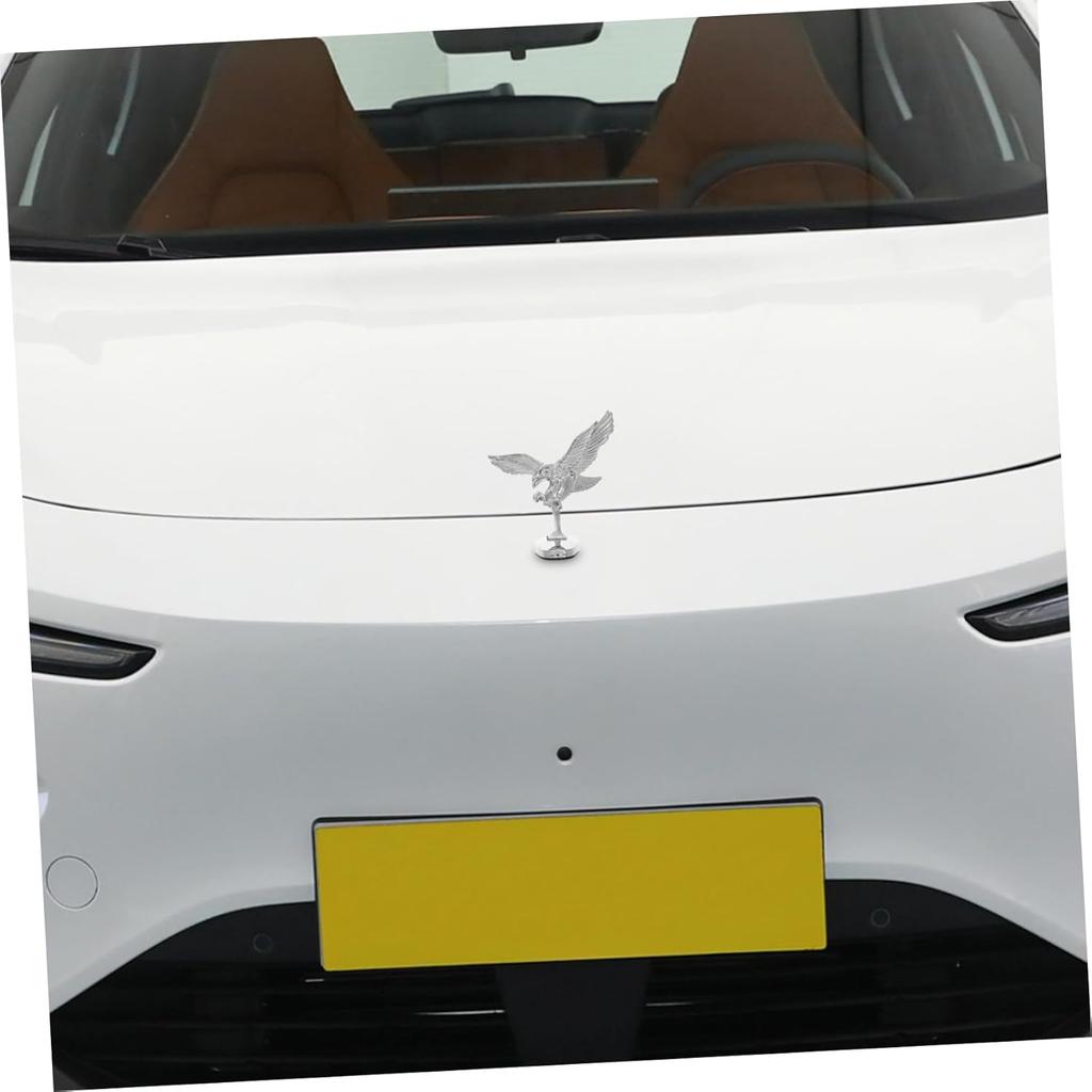 HEALLILY Metal Eagle Car Hood Ornament Truck Sturdy Auto Decor Accessory Easy Install Car Logo Sticker for SUV