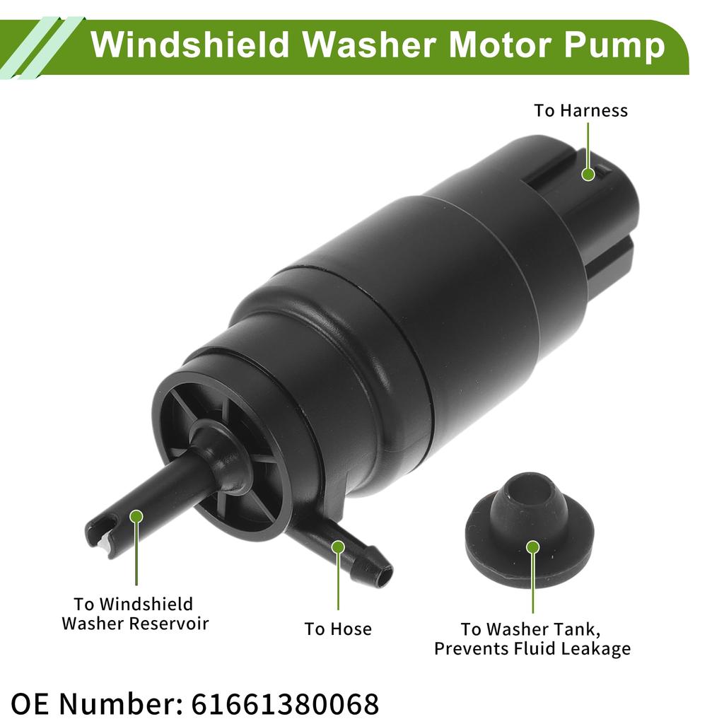 ACROPIX BMW E36 318is 1992-1997 Windshield Washer Pump Grommet Front Washer Fluid Pump Windshield