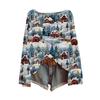 ZJW One-Shoulder 3D Christmas Pullover Sweater