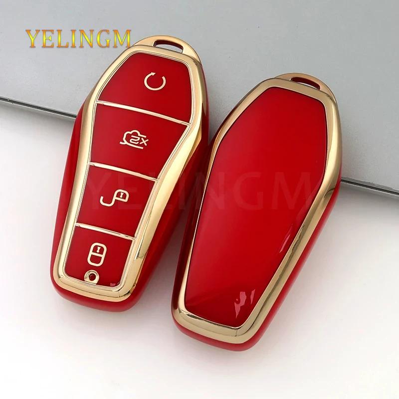 New Fashion Tpu Car Key Case Cover For Byd Qin Plusdmi Atto 3 Han Ev Dolphin Shell Fob Accessories