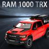 1/32 Scale Dodge RAM Mammoth Pickup Truck Off Road Alloy Toy Car Model Sound & Light Pull Back Collection Gift for Boys Children Kid