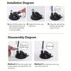 Interactive Teaser with Strong Suction Cup Base Bell & Detachable Bird Toy