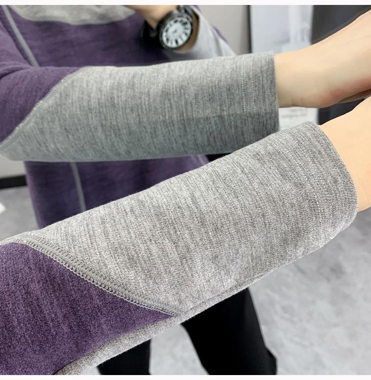 Women's Quick-Dry Fleece-Lined Long-Sleeve Running Shirt with Stand-Up Collar