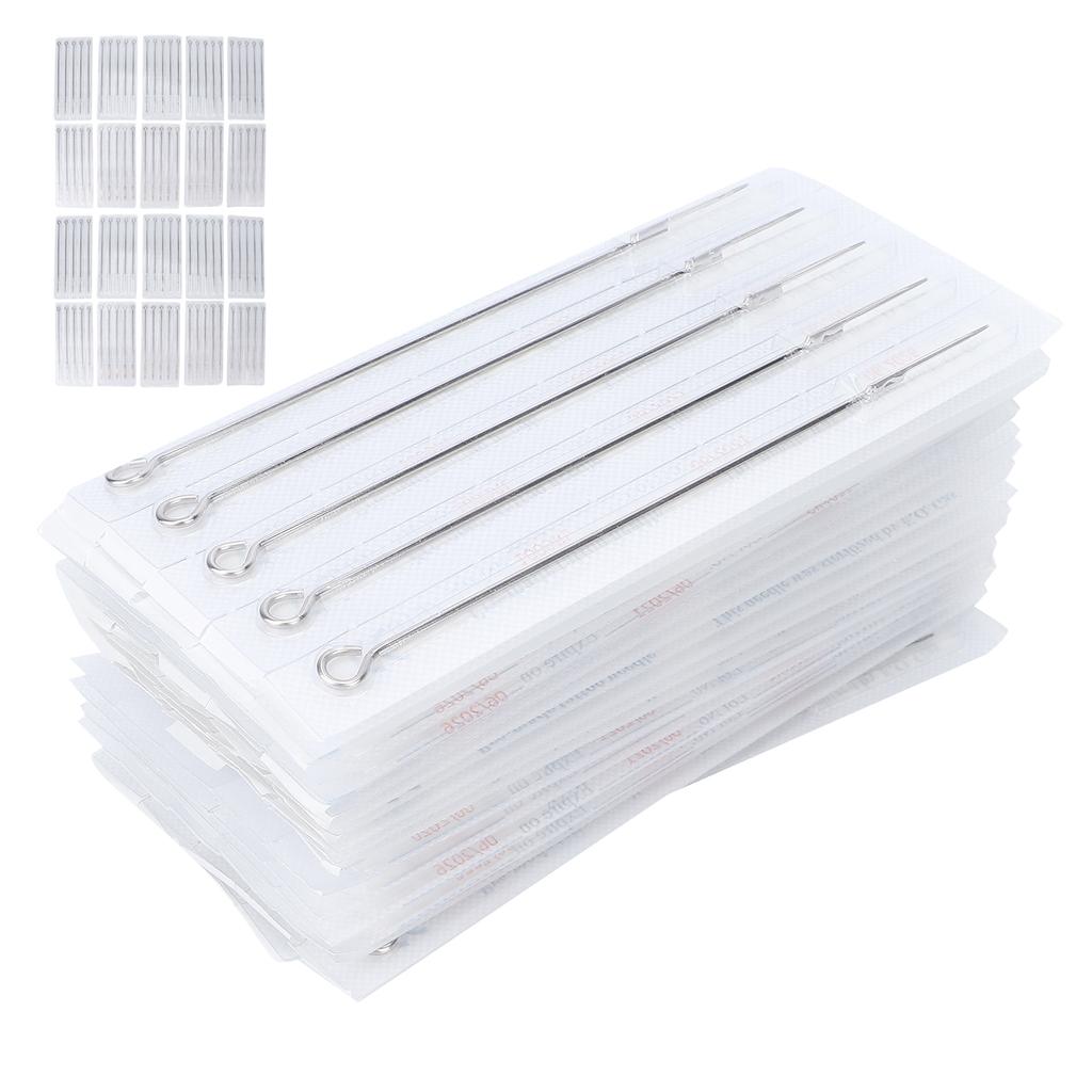 100 Sets of Mixed Type Tattoo Needles 10 Types of Manual Long Tattoo Needles Combination Set