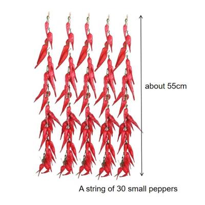 Artificial Vegetable Fake Chilli Pepper Garlic Bunch Hanging Ornaments For Home Kitchen Restaurant Decoration Photography Props