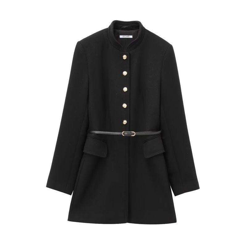 Kaslead New Arrival Women's Clothing Fashion Style Fashion Minimalist Versatile Belt Coat Outwear 3046341