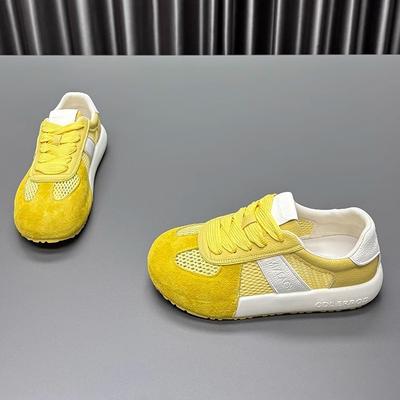 Korean Version of Lightweight Matte Leather Single Mesh Breathable Casual Shoes for Women's 2025 Spring and Summer Models, Versatile Height-increasin