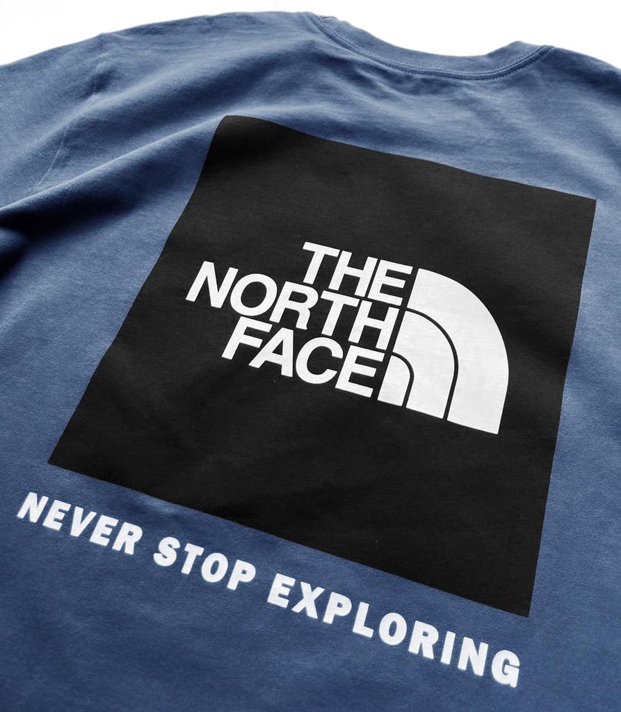 The North Face Short Sleeve with Back Print and Box Size Small Men's T-Shirt Logo, Navy, [Used]