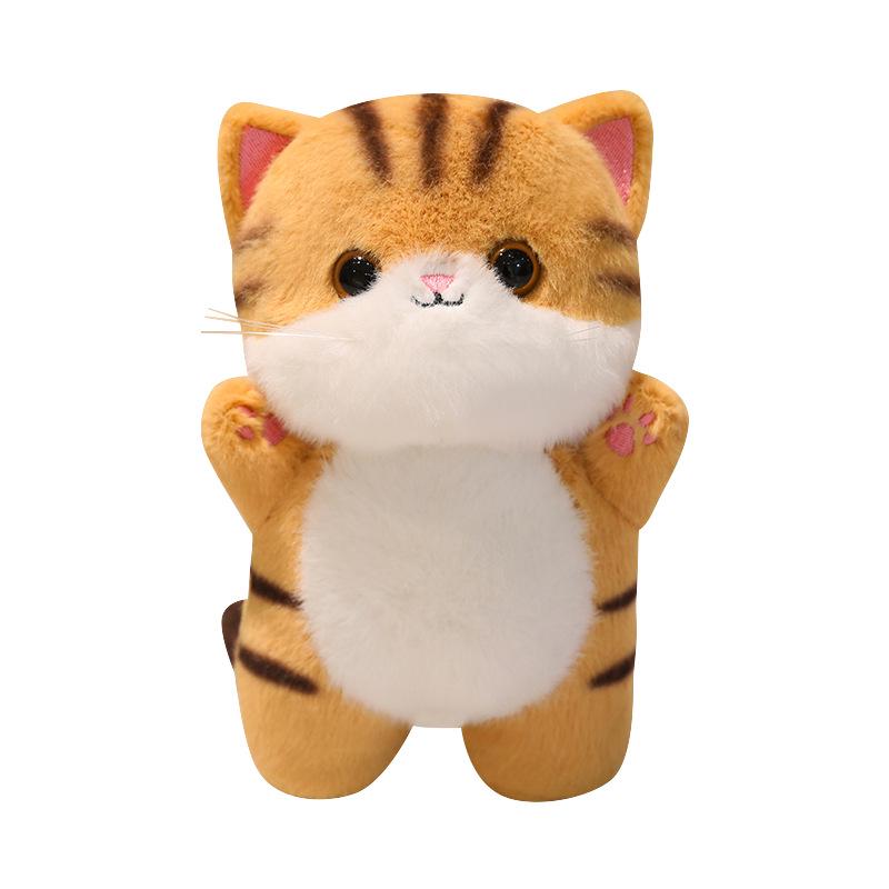 Cute Cat Plush Desk Ornament - Stress Relief Gift for Girls