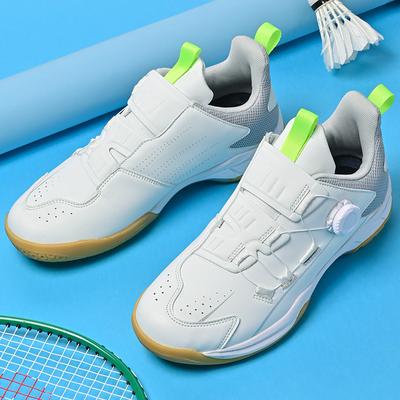 Large Size Badminton Shoes Men's Non-Slip Breathable Rotary Buckle Outdoor Sports Volleyball Tennis Table Tennis Shoes