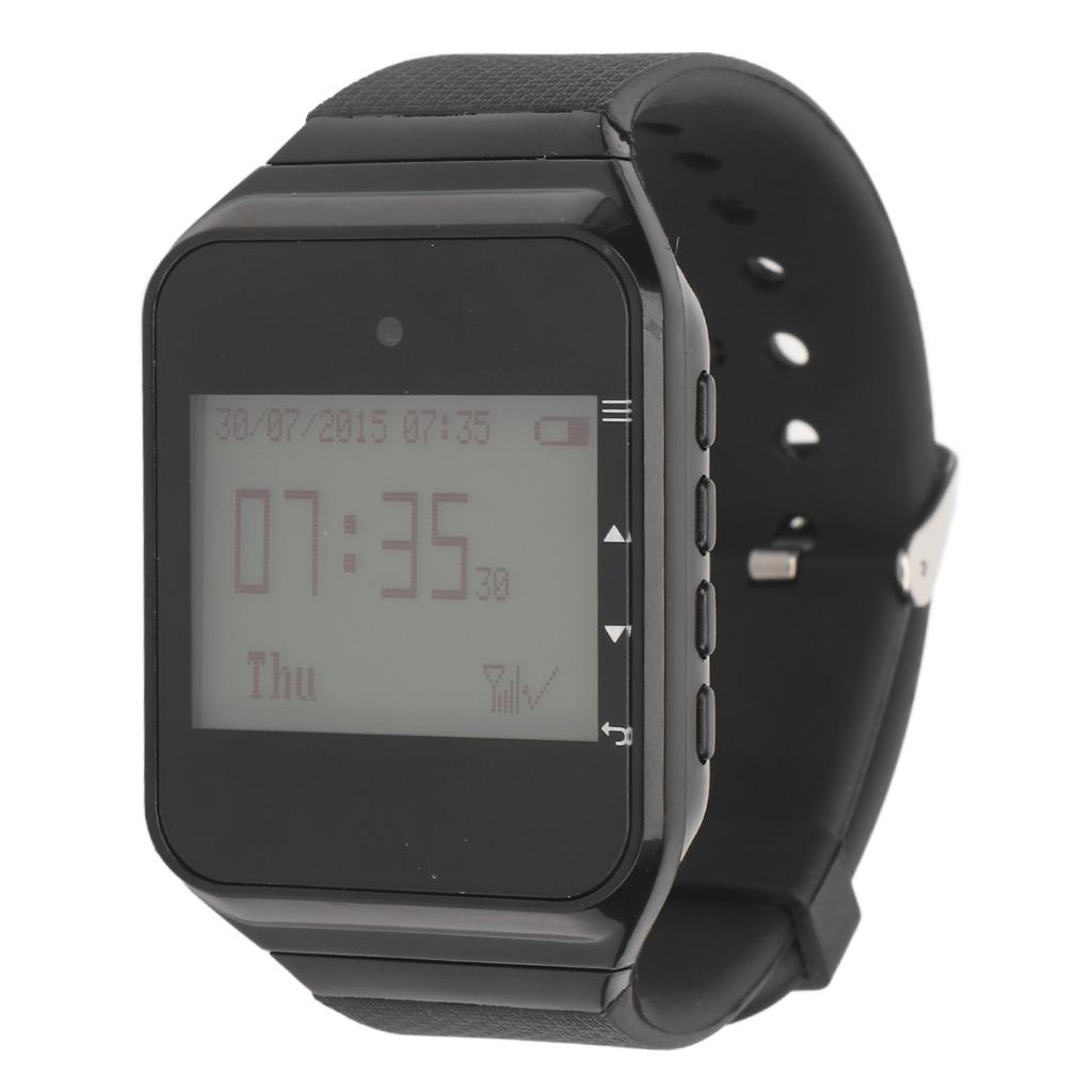 Wireless Caregiver Watch 1 to 10 RF Technology Removable Rechargeable Battery Time Display Wireless