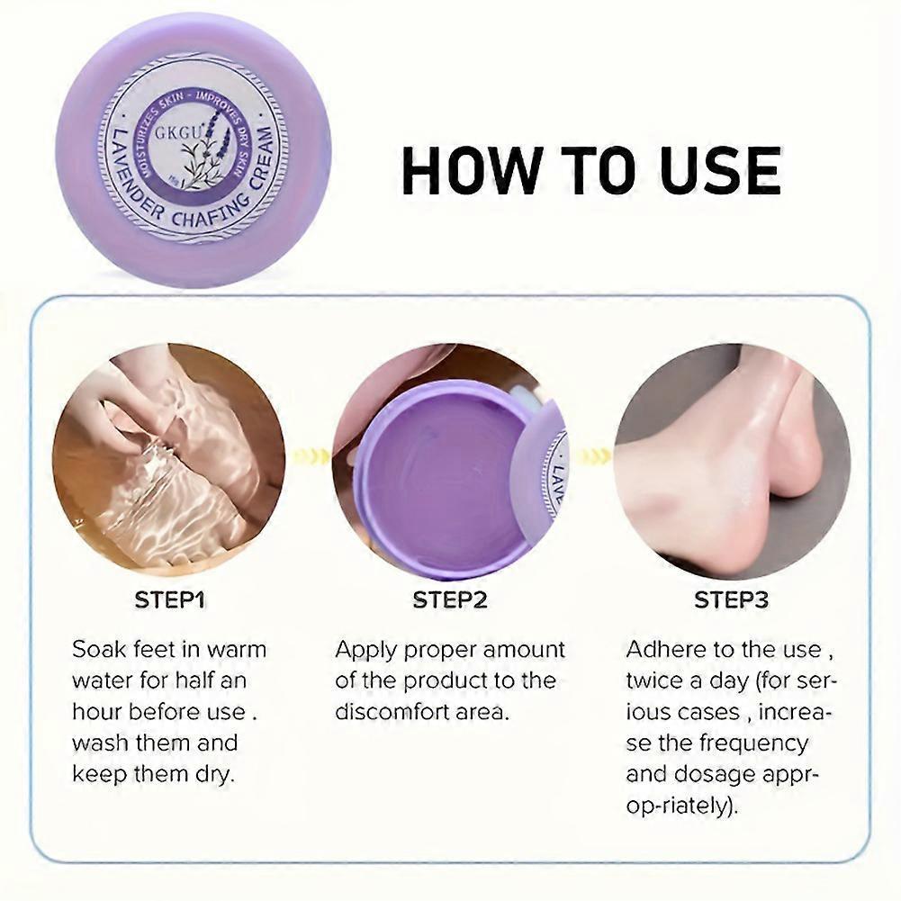 Lavender Hand & Foot Balm, Anti-Fissure Cracked Heel Repair Cream for Men Women