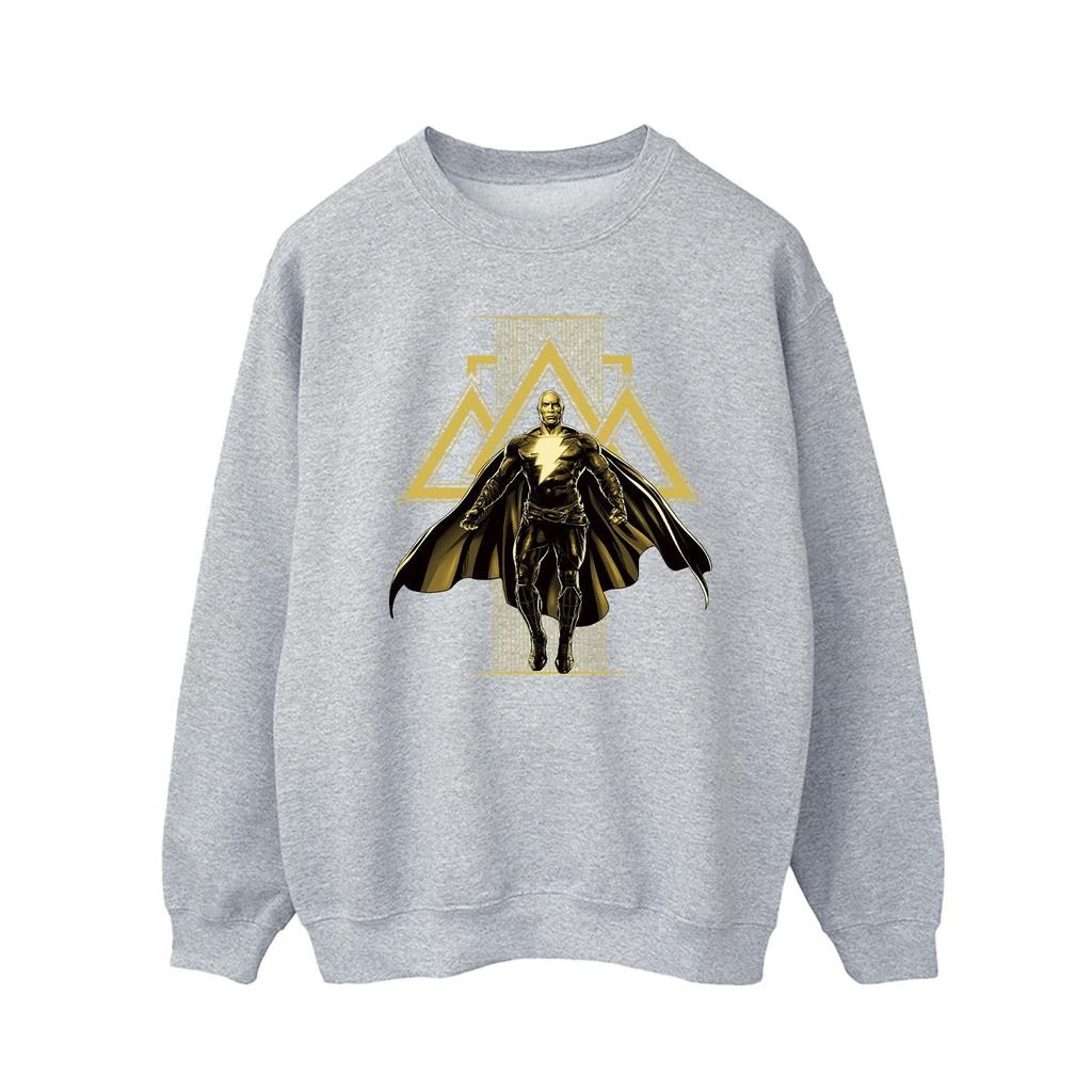 DC Comics Mens Black Adam Rising Golden Symbols Sweatshirt