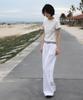DEHEVE Layered Eyelet T-Shirt [Ivory]