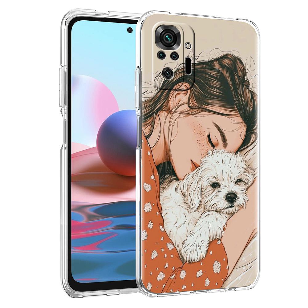Phone Case For Xiaomi Redmi Note 15 14 5G 13 12 10 11 Pro Plus 4G 14C 13C 12C Soft TPU Cover Shih Tzu Painting Cute Animal