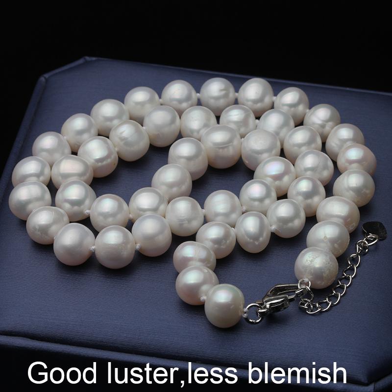 Classic Natural Freshwater Pearl Necklace And Bracelet Jewelry Set For Women Conjuntos Joyas De Perlas