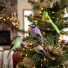 1 Pair Long Tail Artificial Feather Bird Ornament Foam Bird Figurines  Wedding Festive