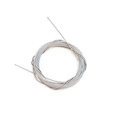 BDP1299-1 Door Hood Trunk Release Locking Latch Bowden Repair Cable AISI 304 Steel Wire Rope 7x7 Strands Diameter 1.2 Mm Length 10 Meter