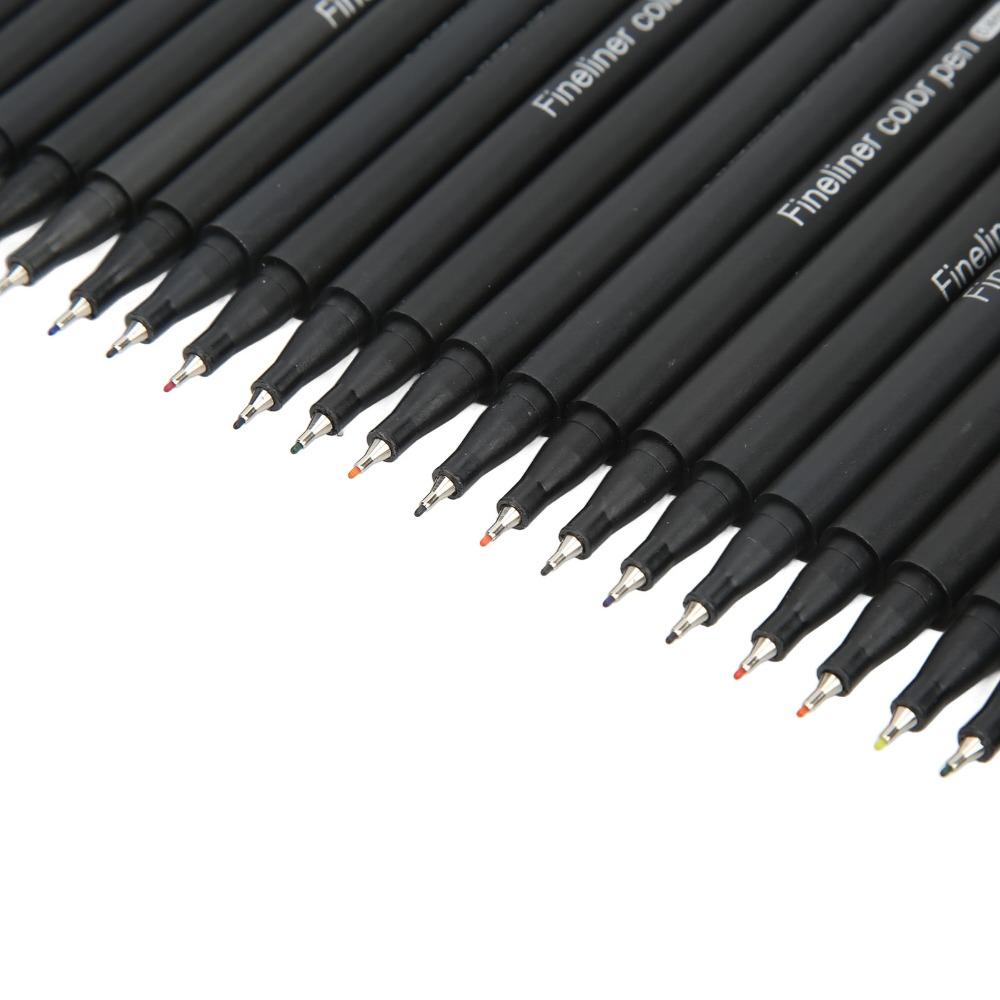 0.4mm Thin Tip Fineliner Color Pens Set 24 Colors Drawing Markers Fineliner Pens  Journaling