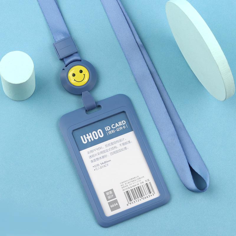 Adjustable ID Badge Lanyard for Employees, Students, Work, and School Cards - Customizable Holder