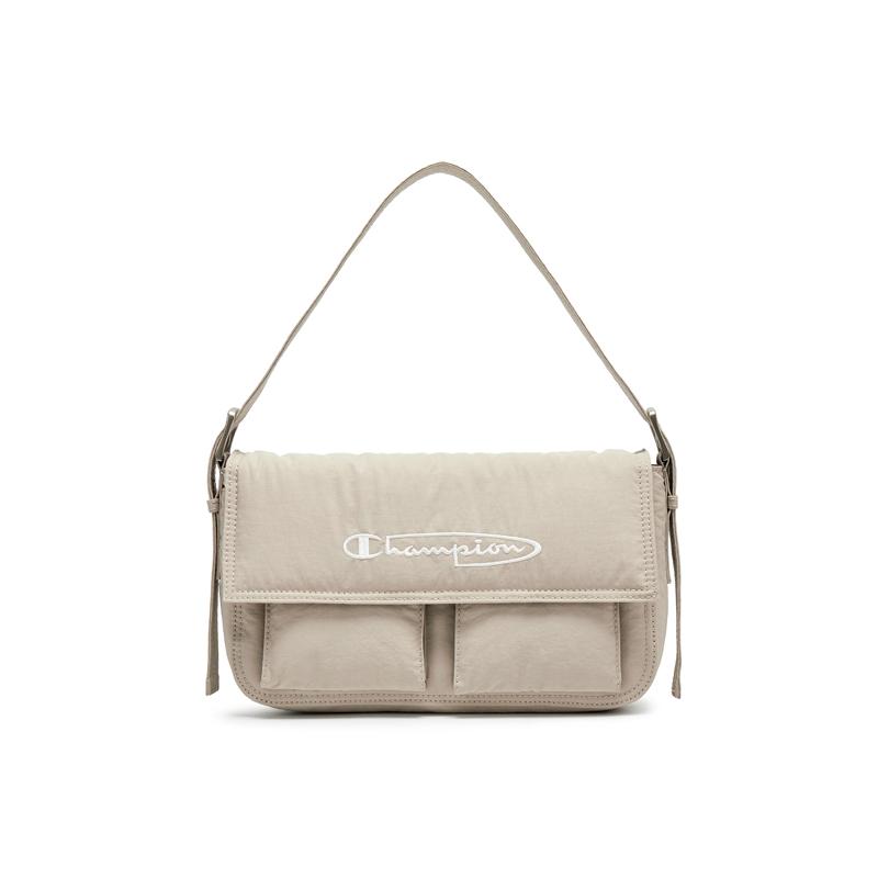 Champion SS26 Nimbus Shoulder Versatile Trendy Fashion Comfortable Classic Fabric Shoulder Bag Medium Unisex shoulder bag U6AACPU36 Light Apricot