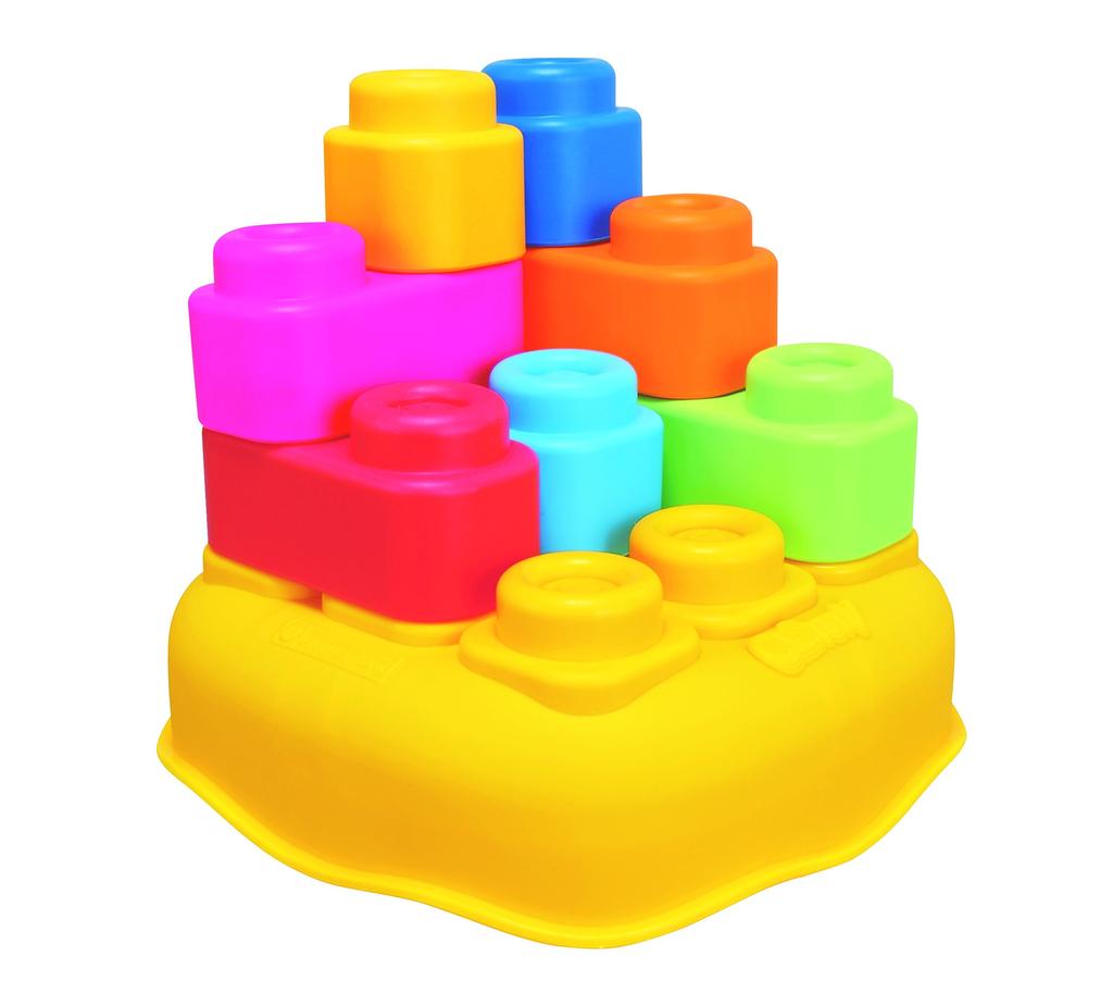 Clemmy Baby Clemmy erste Lernbausteine 20 Stück Softbaustein Basisset Box 156157 Babyfreundlich