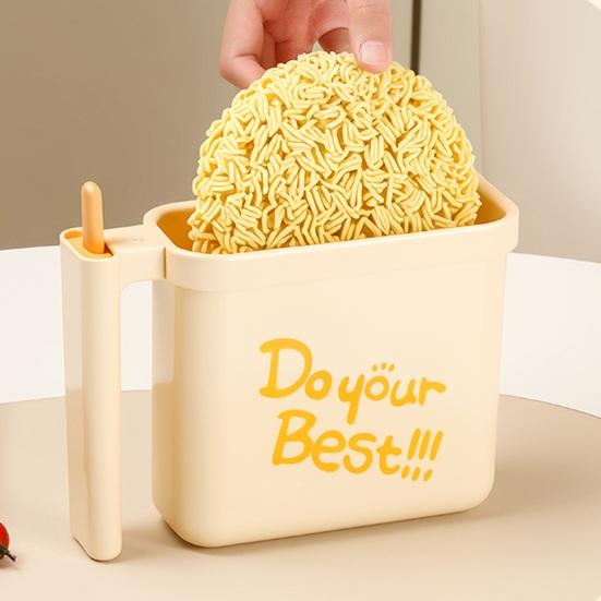 Tigela de Macarrão Instantâneo Recipiente Portátil para Macarrão com Alça Tigela de Armazenamento de Macarrão Resistente a Altas Temperaturas para Dormitório Escritório Uso Doméstico