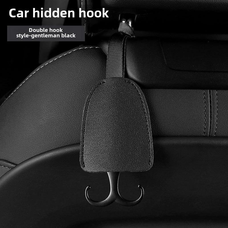 Dual-Purpose Hidden Car Seat Headrest Hook