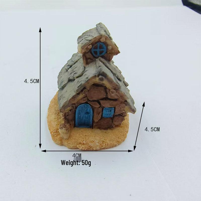 3D Stereoscopic Relief Small House Desktop Ornament - Smooth Handcrafted Home Decoration