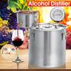8 Gal 30L Distiller Moonshine Alcohol Stainless Copper DIY Home Water Wine Essential Oil Brewing Kit 304 Stainless Steel Boiler