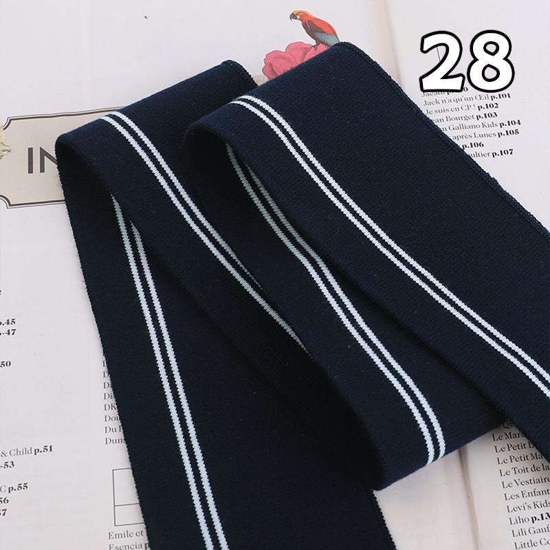 6x90cm Rib Neckline Cuff Collar Fabric Hem Elastic Knitted Baseball Uniform Jacket Coat Rib Trim Clothing Diy Sewing Accessory