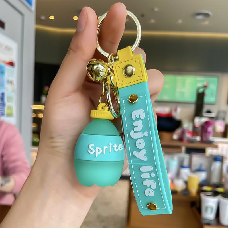 Portachiavi Personalizzato a Forma di Lattina di Cola & Sprite - Creativo Portachiavi a Forma di Borsa Bevanda Simulatione Regalo