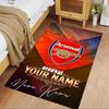Arsenal F.c. Customize Text Area Rug Suitable for Dormitory Living Rooms Balcony Bedrooms Antislip Carpet Office home decor