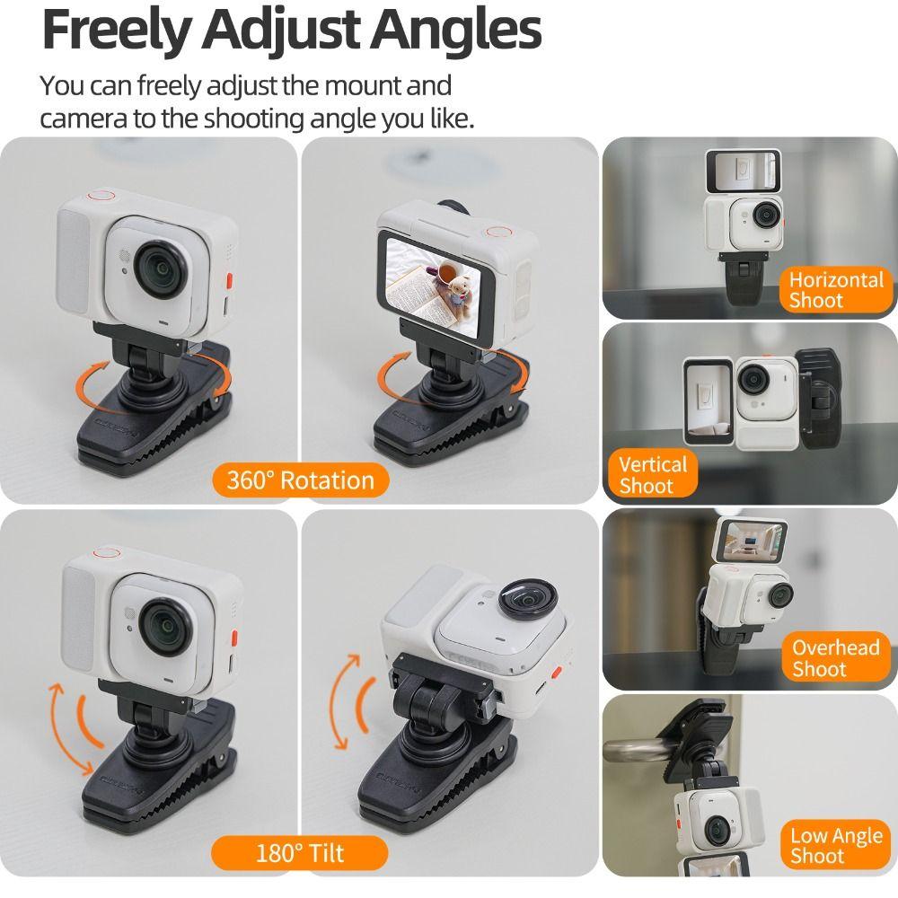 Quick Release Backpack Clip Clamp for Insta360 GO Ultra Action Camera Accessories