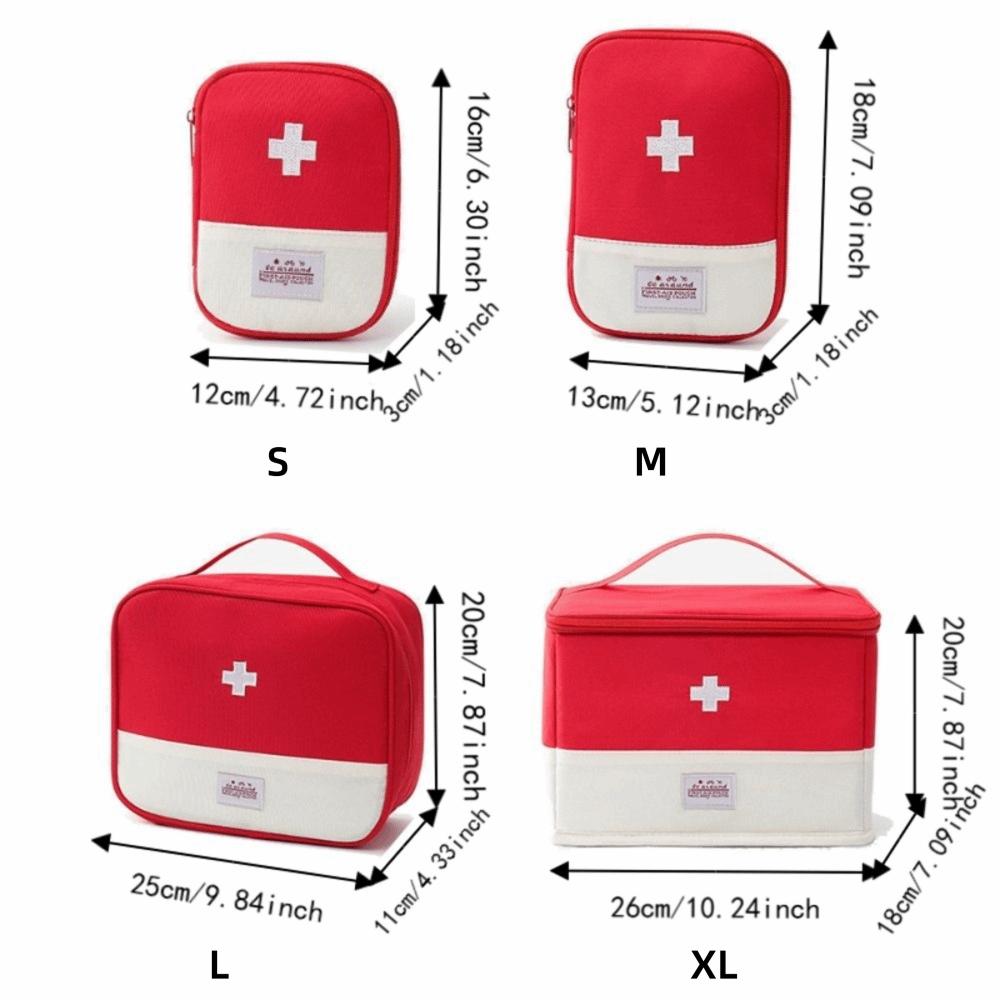 Empty Travel Pill Bottle Organizer Large Capacity Pill Pocket Portable Emergency Bag Outdoor