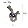 New Rhinestone Blue Color Ribbon Pin Brooches For Women Fashion Vintage Jewelry Coat Accessories High Quality New