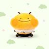 Plush Honey Bee Doll Pillow Gift Play Bear Rabbit Backpack Decoration Expression