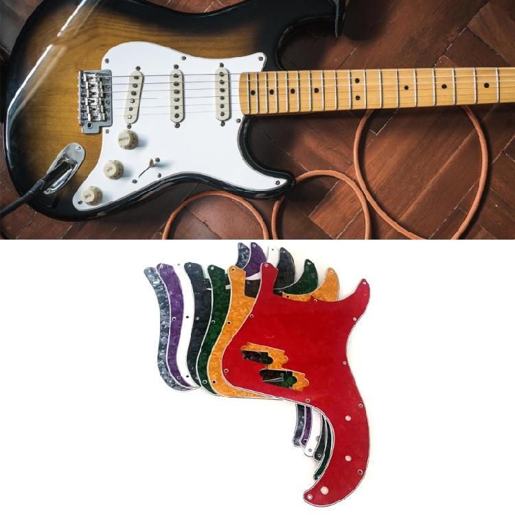 11 Hole Bass Pickguard 3 Ply Scratch Plate Reolacement Electric Bass Pick Guard Scratch Plate Bass Replacement Parts