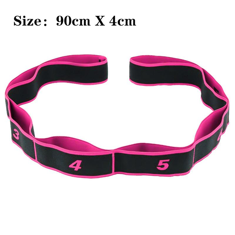 Yoga Pull Strap Gürtel Polyester Latex Elastische Latin Dance Stretching Band Schleife Yoga Pilates GYM Fitness Übung Widerstand Bands