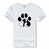 Love Dog Paw t shirt Love Trend Style Dog Paw Cartoon Animal Pet Summer Graphic Print Female Stylish T Top Shirt