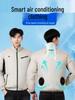 K10 Men's Summer Cooling Jacket for Heatstroke Prevention - Ideal for Outdoors, Electric Welding, Construction, Fishing, and Labor Protection.