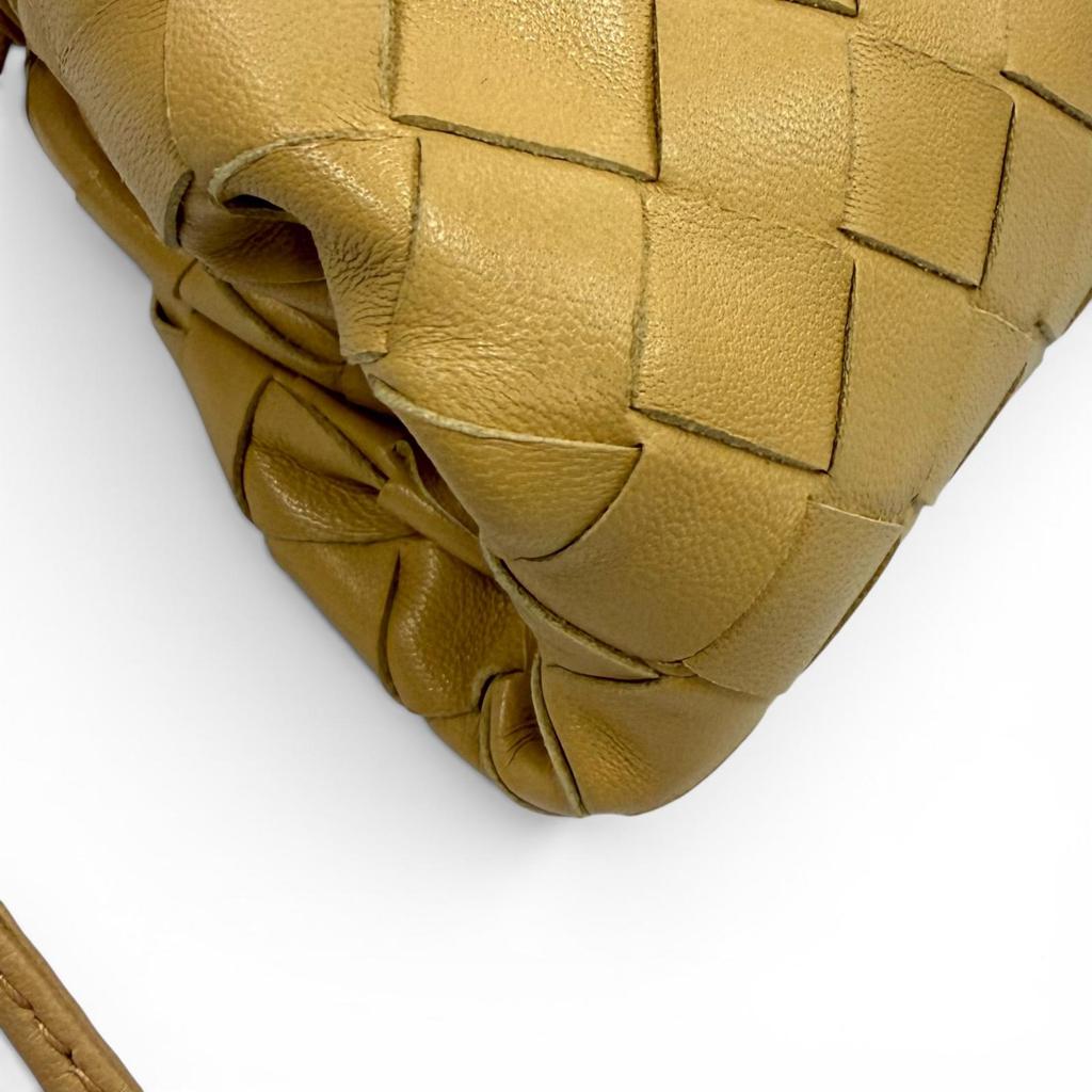 Great BOTTEGAVENETA Shoulder Bag INTRECCIATO Mini The Pouch Leather 585852 Used