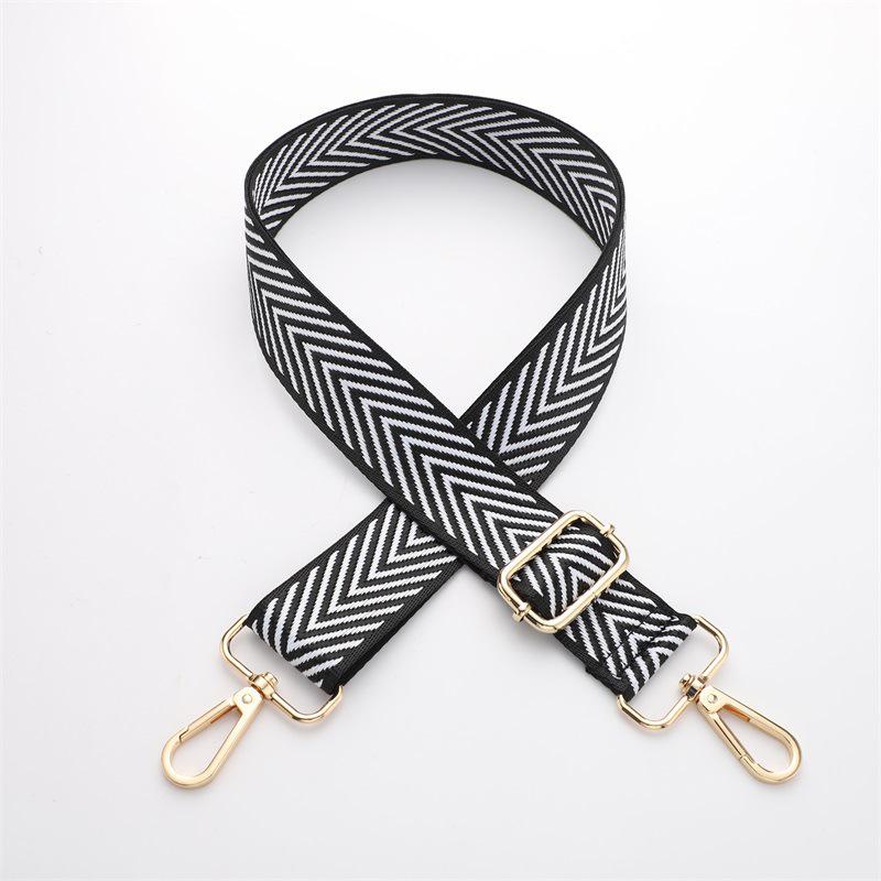 

Ремень для женской сумки через плечо, регулируемый - полиэстер, сменный плечевой ремень, аксессуар Bright Silver Buckle