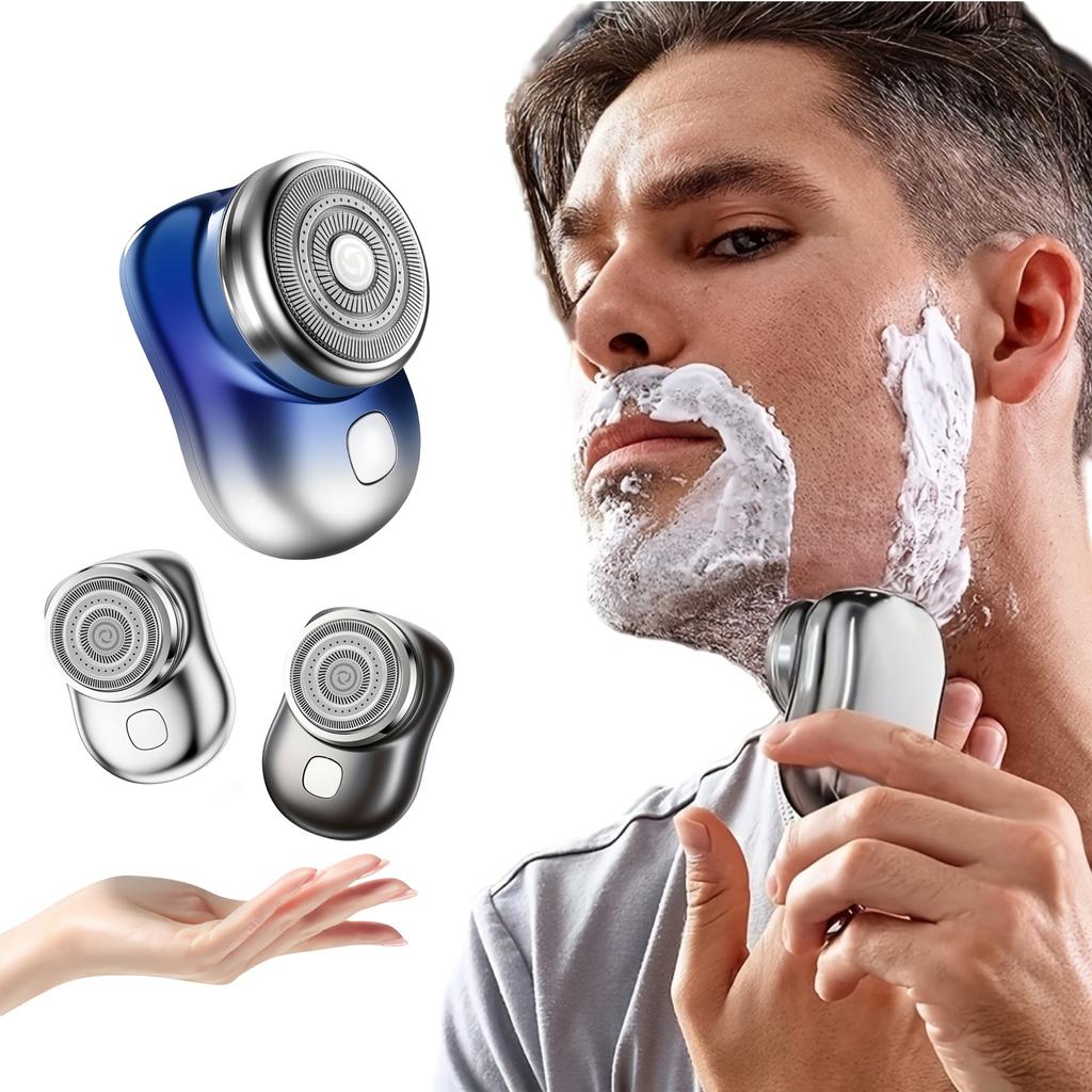 Electric Razor for Men, Mini Electric Shaver for Men - Portable Shaving USB Rechargeable Beard Trimmer for Home, Travel, Business, Holiday Gift