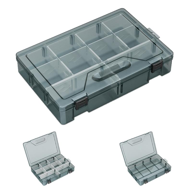 Heavy Duty Plastic Storage Box Container Case With Removable Dividers For Small Tool Bolts Screws And Parts Organization