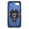 For iPhone 16e Magnetic Case Rotating Metal Kickstand Shockproof PC+TPU Phone Back Cover