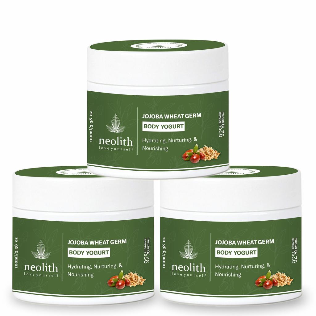 Jojoba Jogurt do Ciała z Kiełków Pszenicznych z Moringą i Pentavitin || Lekkie nawodnienie | Natychmiastowe chłodzenie