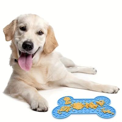 1PCS Bone Type Silicone Licking Pad for Cats and Dogs, Slow Feeding Pad for Pets, Slow Feeding Pad